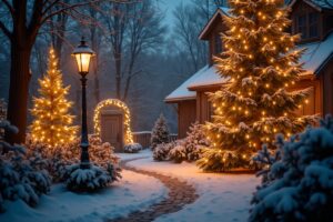 17 Garten Outdoor Weihnachtsdeko Ideen