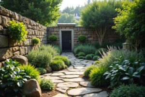 12 Ideen für Steinmauer Garten